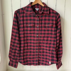 Carhartt Red & Black Plaid Button-Up Shirt